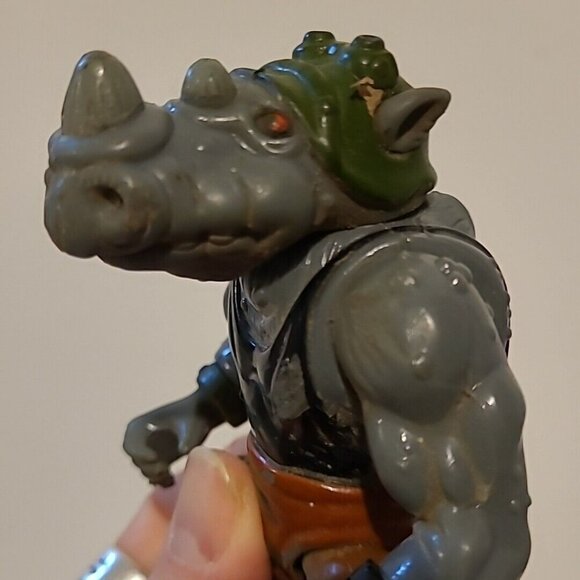 VTG Retro 1988 Rocksteady Teenage Mutant Ninja Turtles TMNT Playmates - Picture 4 of 4